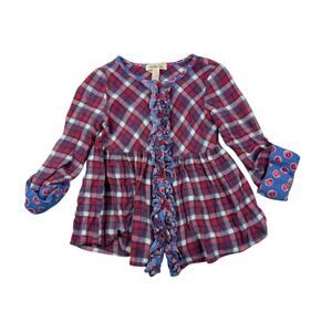 Matilda Jane Plaid Button Down Harper Tunic Top